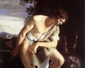 奥拉齐奥 杰特斯基 : David Contemplating the Head of Goliath